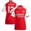 Camiseta de fútbol Arsenal 2023-24 Saliba 12 Primera Equipación - Mujer